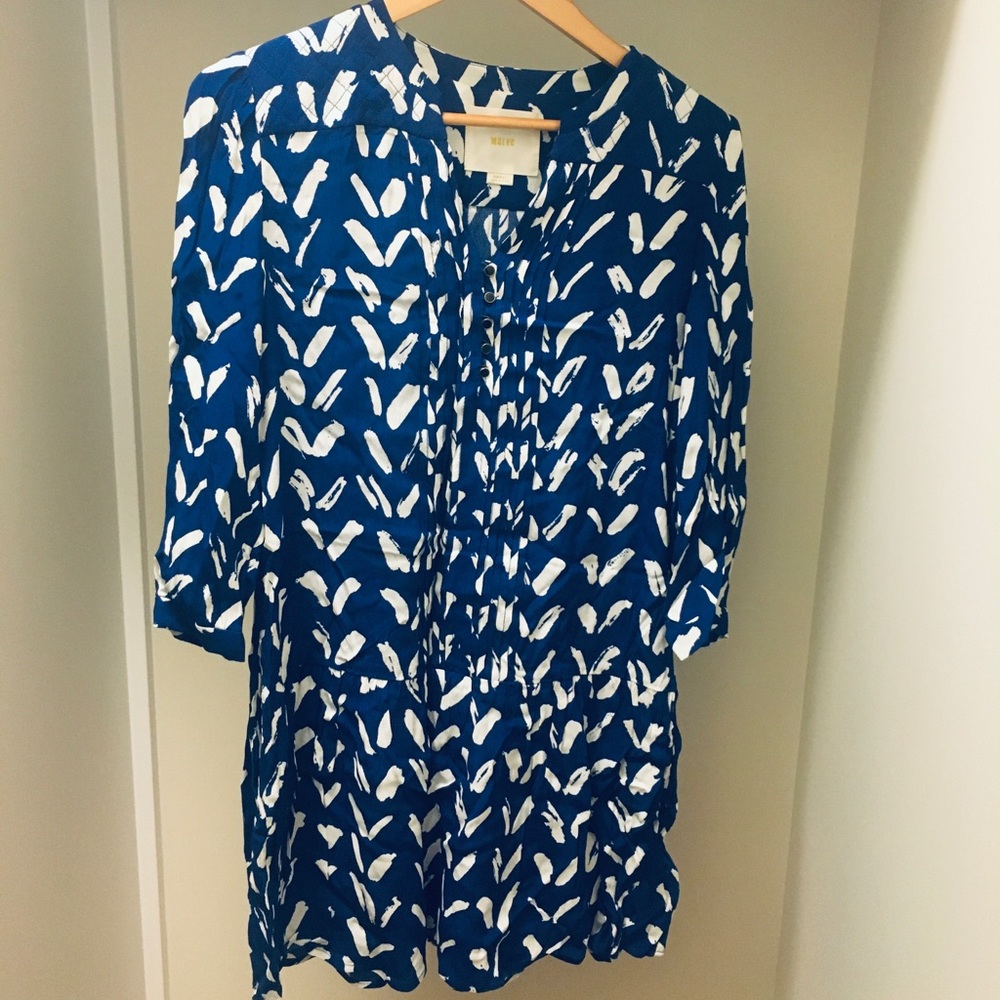 Anthropologie Maeve dropped waist dress